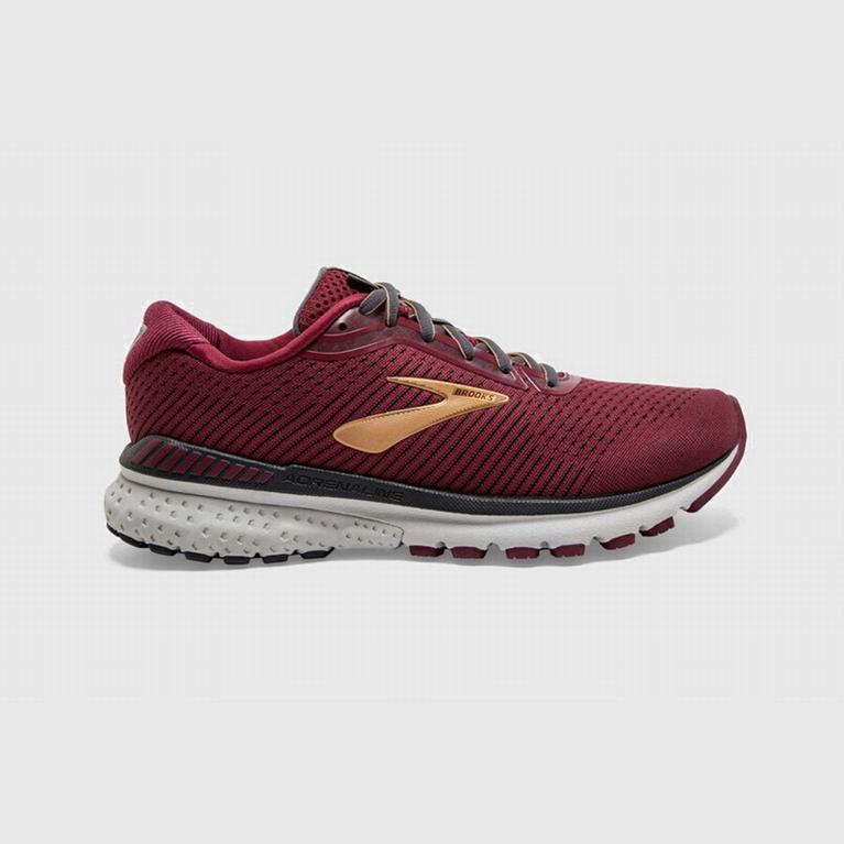 Brooks Women's Adrenaline Gts 20 Road Running Shoes Singapore - Red/Gold (23107-OQHU)